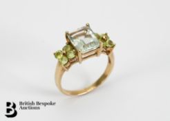 9ct Gold Aquamarine Ring