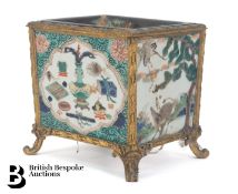 19th Century Chinese Famille Verte Jardinière/Planter