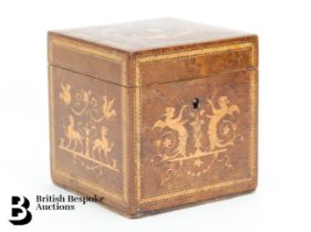 19th Century Burr Wood Tea Caddy