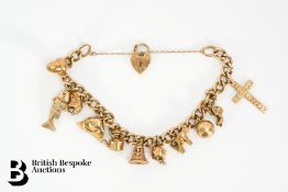 9ct Gold Charm Bracelet