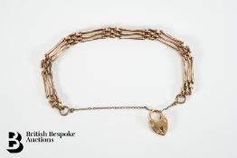 9ct Gold Gatelink Bracelet