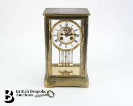French Skeleton Mantel Clock