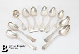 Four Georgian Silver Tablespoons