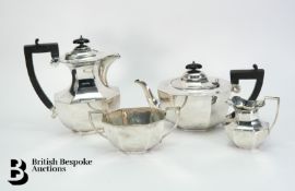 Silver Four Piece Tea Set