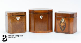 Three 19th Century Tea Caddy