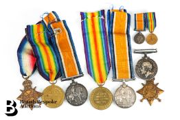 Four WWI Medal Sets