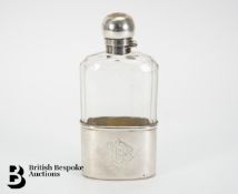 Silver Topped Hip Flask