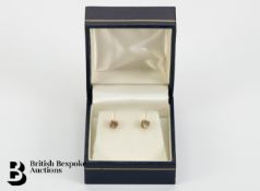 Solitaire 9ct Gold Diamond Earrings