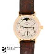 18ct Gold IWC Portofino Wrist Watch