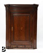 Large Oak Corner Cupboard