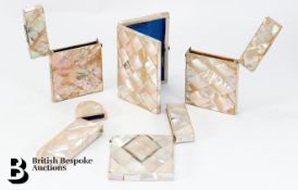 19th Century Mother of Pearl Personal Items