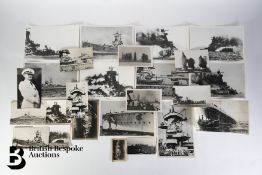 German Black and White Naval Photographs - Graf Spee Pocket Battleship Interest