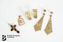 Pair of 9ct Gold Earrings