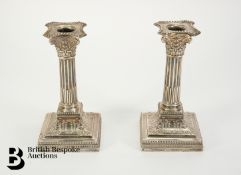 Pair of Silver Candlesticks