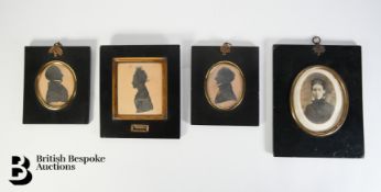 Three Georgian Portrait Silhouettes