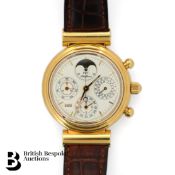 Gentleman's 18ct Gold IWC Da Vinci Chronograph Wrist Watch