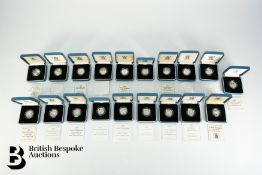 1987-2005 Royal Mint Silver Proof One Pound Coins