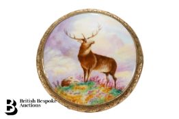Gold Porcelain Plaque