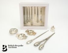 Collection of Silver Handled Button Hooks