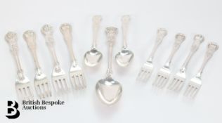 Silver King and Queens Pattern Flatware