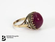 14ct Gold Cabochon Ruby Ring