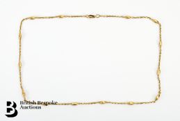18ct Gold Lozenge Link Chain