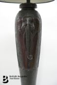 Ebonised Lamp Base
