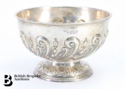 Silver Rose Bowl