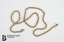 19ct Gold Rope Chain