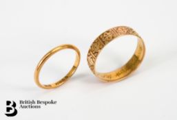 Two Gold Wedding Bands