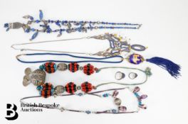 Lapis Lazuli, Tribal and Beaded Necklaces