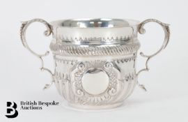 Silver Twin Handled Porringer
