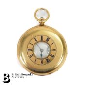 18ct Gold and Enamel Half Hunter Pocket Watch