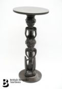 Ebony Tribal Carved Table