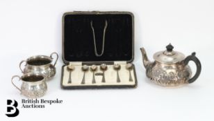 Silver Bachelor Tea Trio