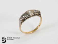 18ct Gold and Platinum Diamond Ring