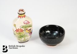 Small Snuff Bottle and Small Tea Bowl