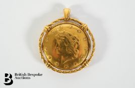 Louvic 17 Jewel Gold Filled Necklace Watch