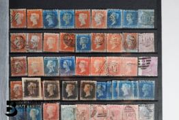 Great Britain Stamps incl. 1d Blacks, 2d Blues, 1d reds, QV etc