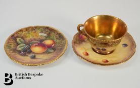 Royal Worcester Fallen Fruit Tea Trio