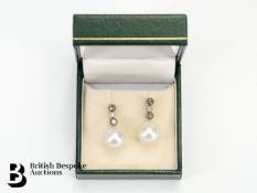 Pair of 18ct White Gold Earrings