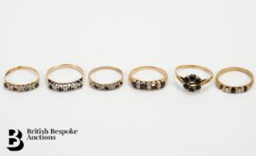 Miscellaneous 9ct Gold Rings