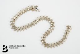 9ct Gold and Diamond Bracelet