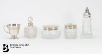 Vanity Jars, Christening Mug and Sugar Sifter