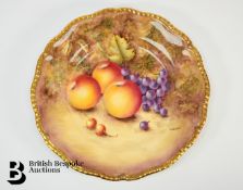 Royal Worcester Fallen Fruit Cabinet Plate