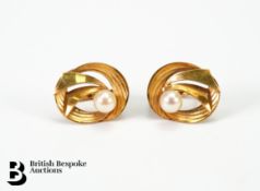18ct Gold and Pearl Earrings
