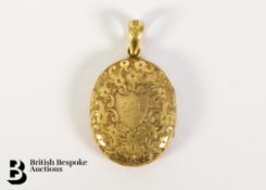 18ct Gold Portrait Locket