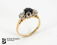 18ct Gold Sapphire and Diamond Ring