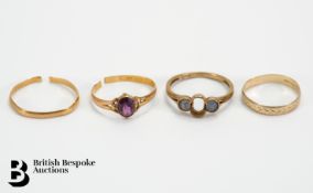 Antique 22ct Gold Amethyst Ring