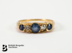 18ct Gold Sapphire and Diamond Ring
